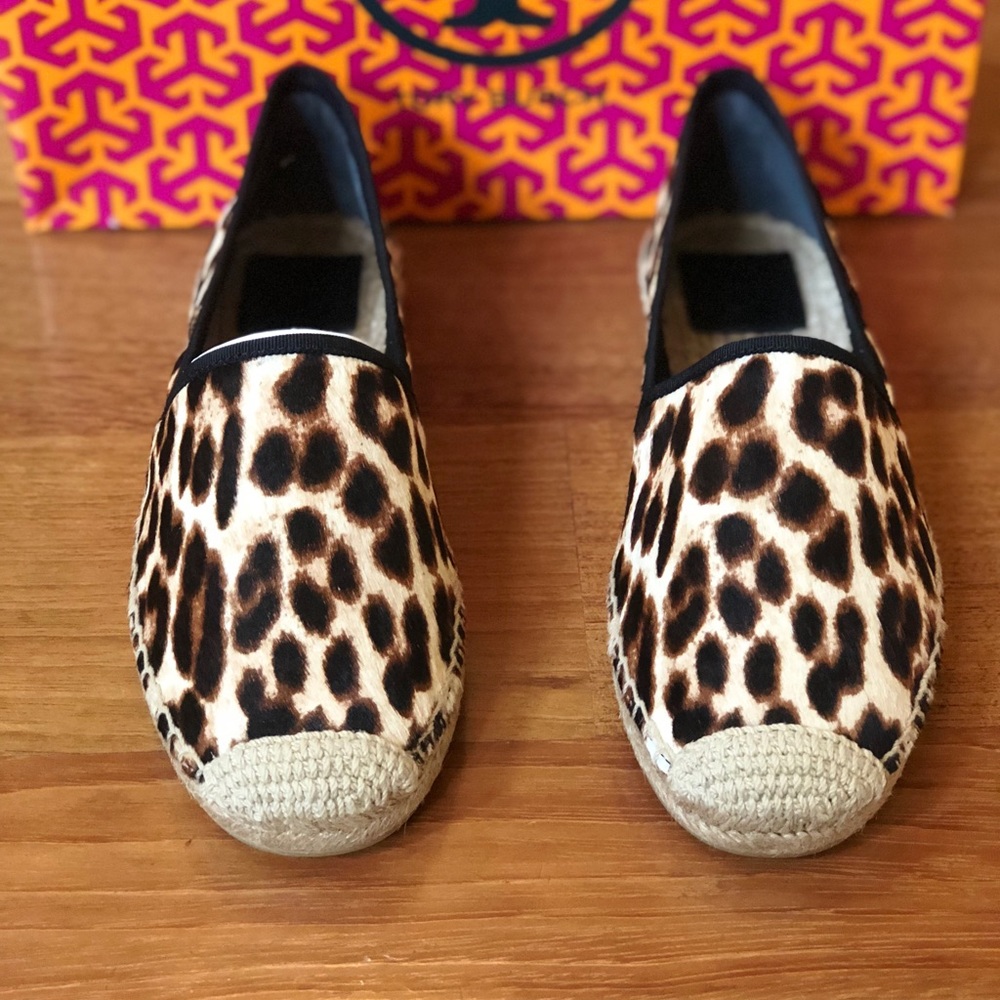 Authentic Tory Burch espadrille leopard haircalf - Picture 4 of 8